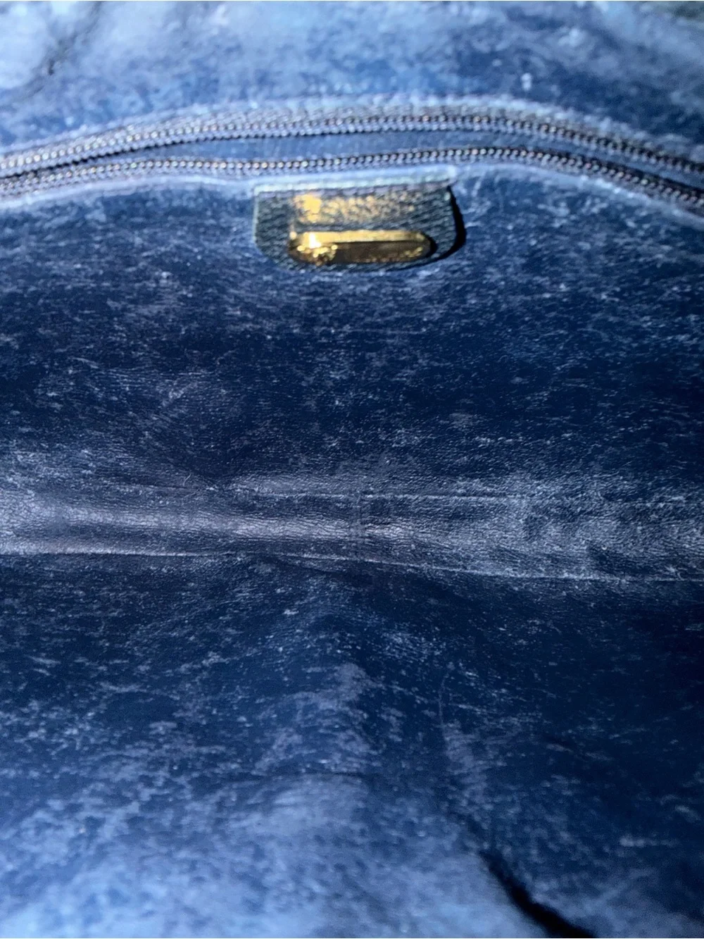 Gucci Jackie Navy Leather and coated canvas Monogram with Web and Gold Hardware - Picture 9 of 13